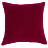 Coussin en velours rouge 45x45